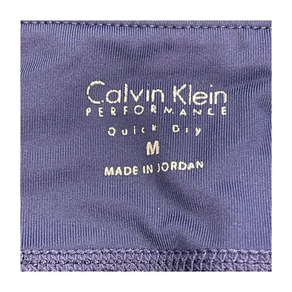 Calvin Klein Leggings Women's Medium Blue Tie-Dye Elastic Waist Performance - Picture 2 of 7